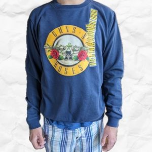 Guns N' Roses- oversized Men's Graphic Band Fleece Lined Crewneck Sweatshirt
